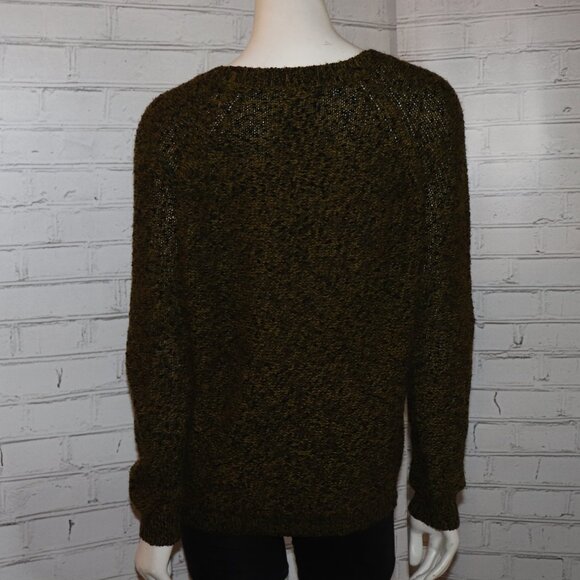 🖤🍂🧵 Brown & Black Tweed Knit Sweater · Studio Works · Size Large - Picture 3 of 6